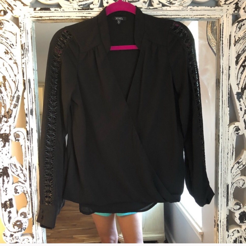 XOXO Black Blouse